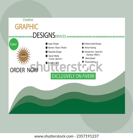 Fiverr gig for Creative Graphic Designers.