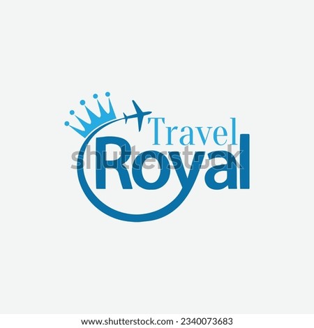 royal princess travel logo design vector