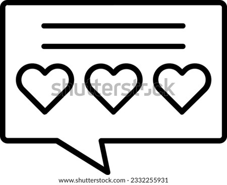 Comment line Vector Icon Design
