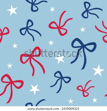 Fourth of July Stars and Bows