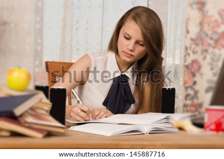 Young student preparing for an exam