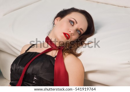 Busty strangled actress