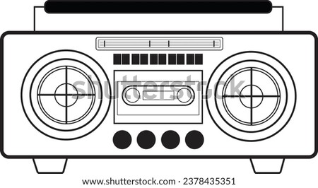 Vector radio player for graphics