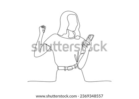 Continuous one line drawing People holding, using mobile phones. Characters with smartphones in hands concept. Doodle vector illustration.