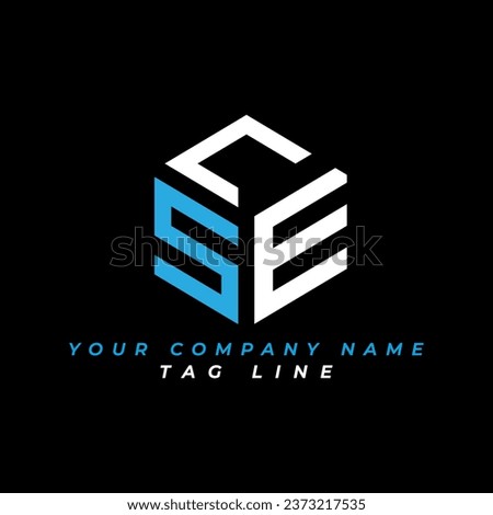 CSE letter logo creative design with vector graphic, CSE simple and modern logo. CSE luxurious alphabet design