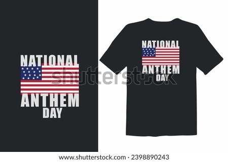 I stand for the national anthem USA patriot t-shirt design