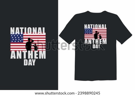 I stand for the national anthem USA patriot t-shirt design