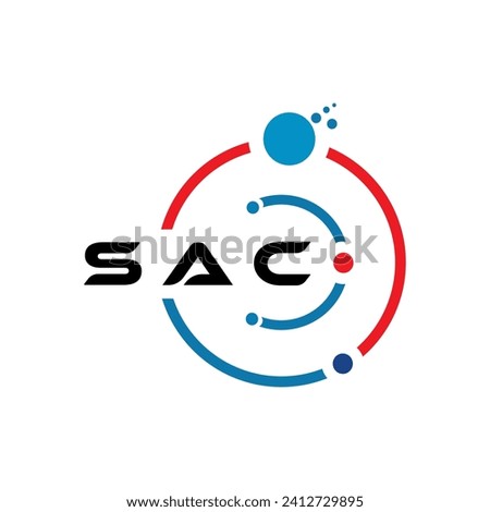 ASC letter technology logo design on white background. ASC creative initials letter IT logo concept. ASC letter design