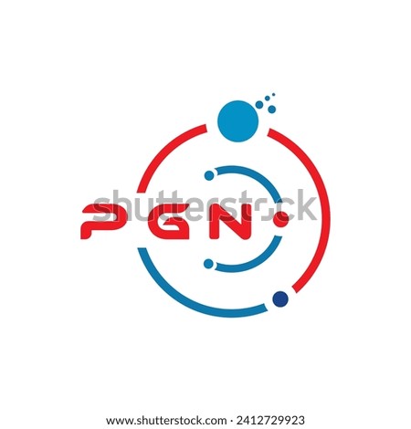 PGN letter technology logo design on white background. PGN creative initials letter IT logo concept. PGN letter design