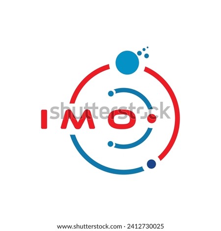 IMO letter technology logo design on white background. IMO creative initials letter IT logo concept. IMO letter design.