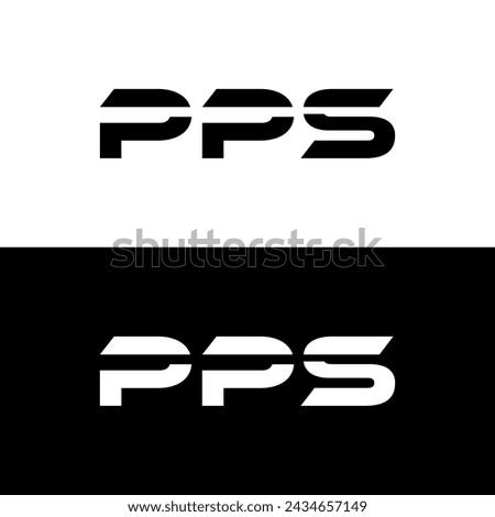 PPS set ,PS logo. P P S design. White PPS letter. PPS letter logo design. Initial PPS letter logo set, linked circle uppercase monogram. P P S letter logo vector design.