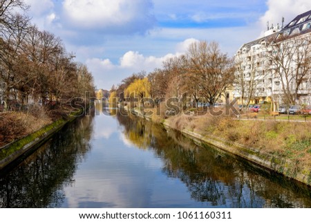 Similar – Image, Stock Photo Reflection in the Landwehrkanal in Berlin