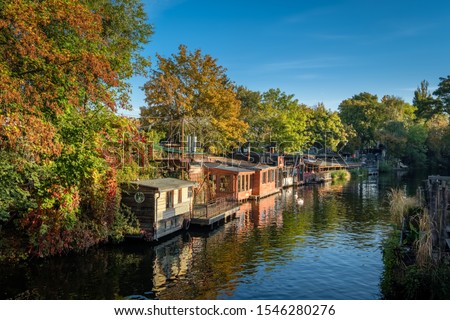 Similar – Foto Bild Landwehrkanal mit Schwänen im Winter in Kreuzberg