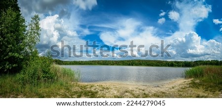 Similar – Image, Stock Photo Panoramic view of Lake Bled, Slovenia