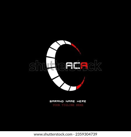 ACA logo. ACA latter logo with double line. ACA latter. ACA logo for technology, business and real estate brand Imagine de stoc © 