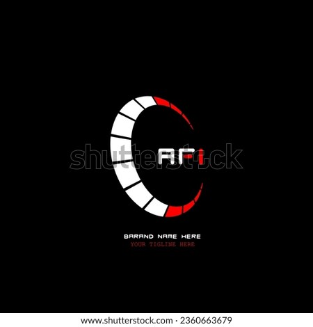 AFI triangle letter logo design with triangle shape. AFI triangle logo design monogram. AFI triangle vector logo template with red color. AFI triangular logo Simple, Elegant, and Luxurious design. Stok fotoğraf © 