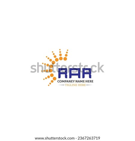 RAR letter logo design in six style. RAR polygon, circle, triangle, hexagon, flat and simple style with black and white color variation letter logo set in one artboard. RAR