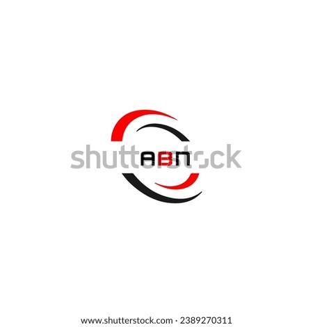 ABN logo. A B N design. White ABN letter. ABN, A B N letter logo design. Initial letter ABN linked circle uppercase monogram logo. A B N letter logo vector design. 