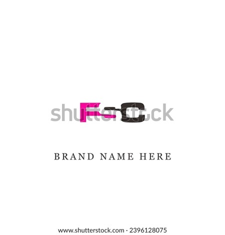 FSC logo. F S C design. White FSC letter. FSC, F S C letter logo design. Initial letter FSC linked circle uppercase monogram logo.