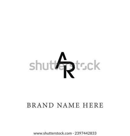 AR, RA Alphabet Letters Logo Monogram
