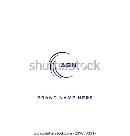 ABN logo. A B N design. White ABN letter. ABN, A B N letter logo design. Initial letter ABN linked circle uppercase monogram logo. A B N letter logo vector design. 