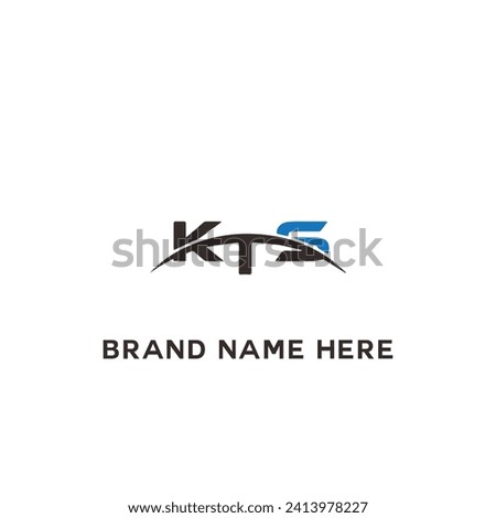 KTS logo. K T S design. White KTS letter. KTS K T S letter logo design. Initial letter KTS linked circle uppercase monogram logo.