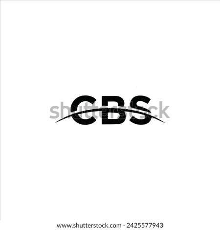 CBS logo. C B S design. White CBS letter. CBS, C B S letter logo design. Initial letter CBS linked circle uppercase monogram logo.
