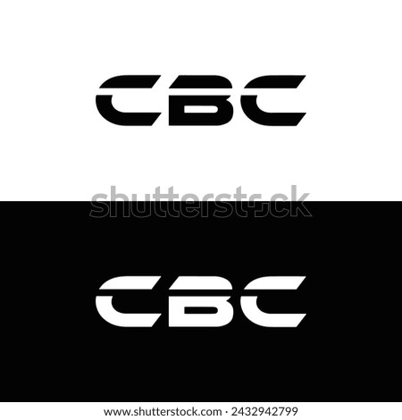CBC logo. C B C design. White CBC letter. CBC, C B C letter logo design. Initial letter 