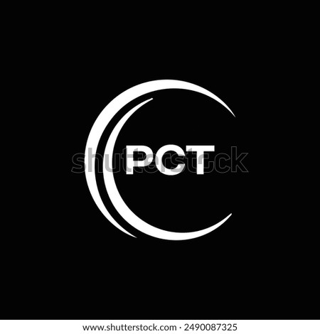 PCT logo. P C T design. White PCT letter. PCT, P C T letter logo design. 