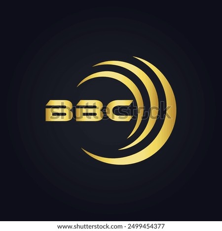 BBC logo. B B C design. White BBC letter. BBC, B B C letter logo design.