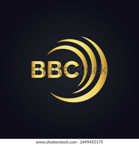 BBC logo. B B C design. White BBC letter. BBC, B B C letter logo design.