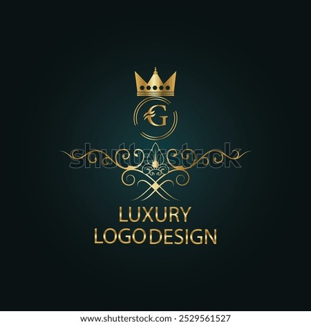 creative initial g latter logo design with luxury g logo, modern business vector template , creative new g monogram latter design with golden color