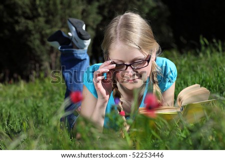 A student preparing for exams in nature