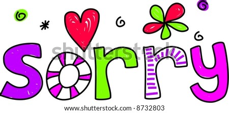 Sorry Stock Vector Illustration 8732803 : Shutterstock