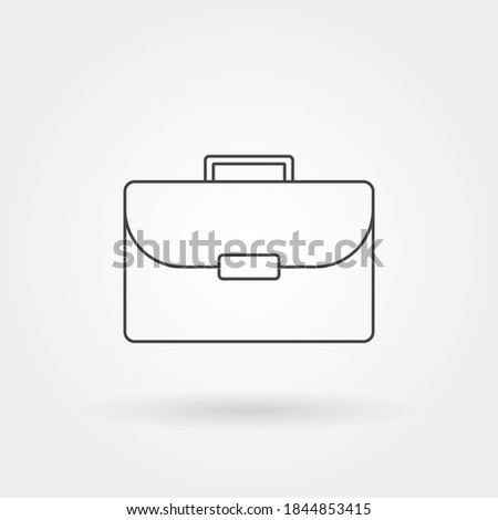 briefcase business single isolated icon with modern line or outline style