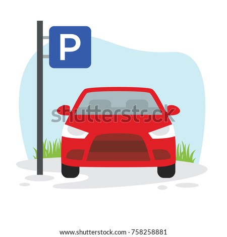 Car Parking Technology Business illustration