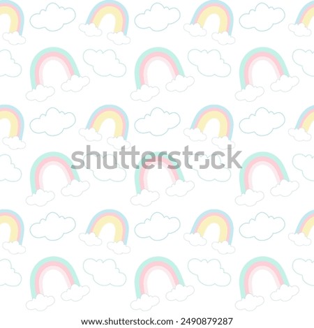 Beautiful clouds with pastel colors