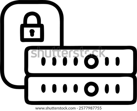 Macro close up of secure data storage devices with copy space concept as A macro close up of secure data storage devices with encrypted indicators highlighting the physical and dig