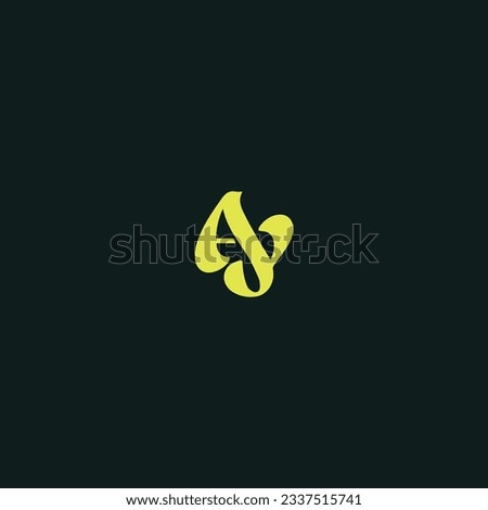 AY creative and modern vector logo design