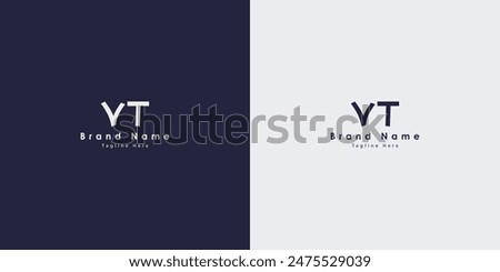 VT Letters vector logo design