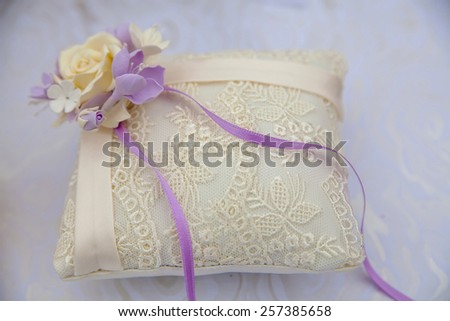 wedding small satin pillow for rings