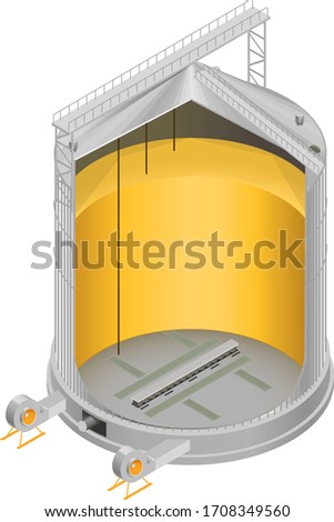 Similar – Image, Stock Photo tank farm