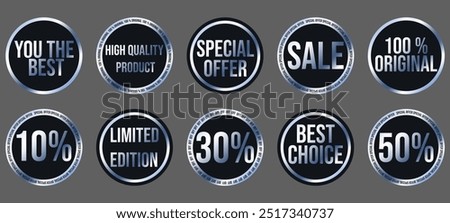 Label design for business, store, showcase, banner, advertising, glass stickers