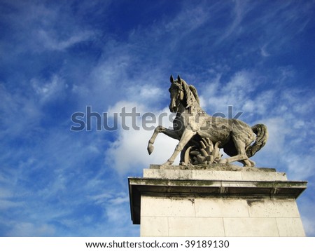 Equestrian horse statue