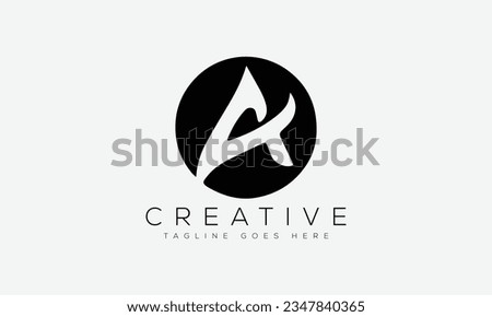 Letter A logo design template vector illustration.