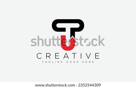 Letter TU logo design template vector illustration.