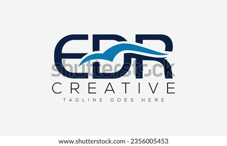 Letter EDR logo design template vector illustration.