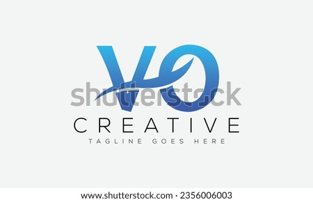 Letter VO logo design template vector illustration.