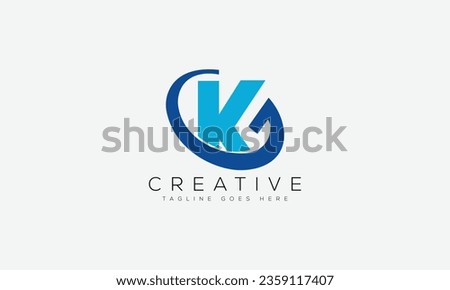 Letter KG logo design template vector illustration.