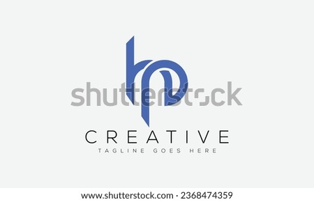 Letter HP logo design template vector illustration